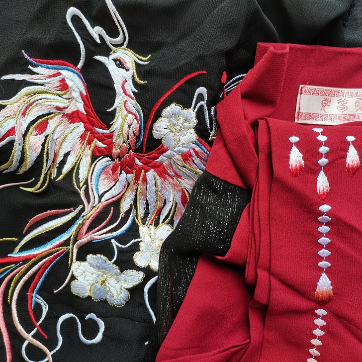 全新 如梦霓裳灵犀黑色汉服大全套L