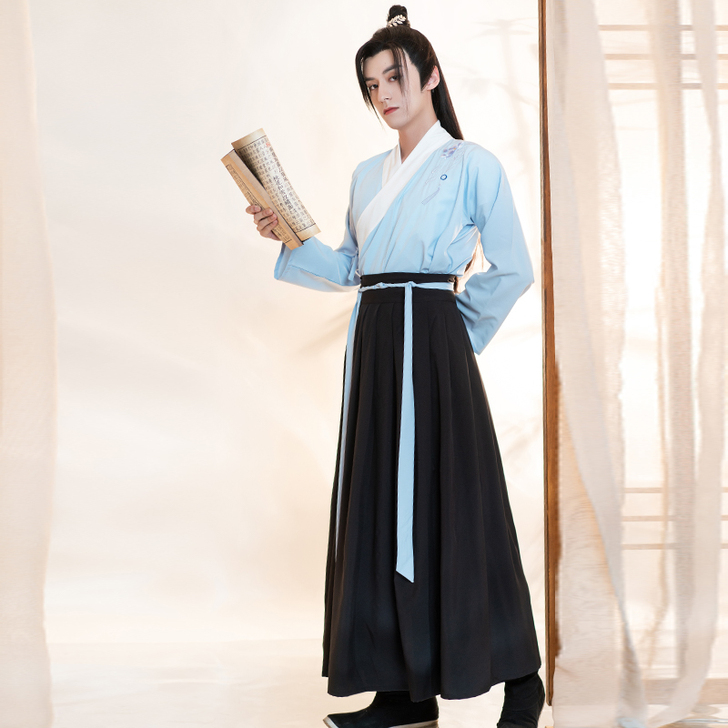 孤鲤汉服男夏季原创情侣款古风男士仙气中国风...