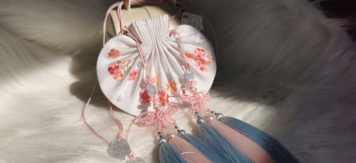 【已售】孤品双面绣花荷包汉服配饰腰佩 古法...
