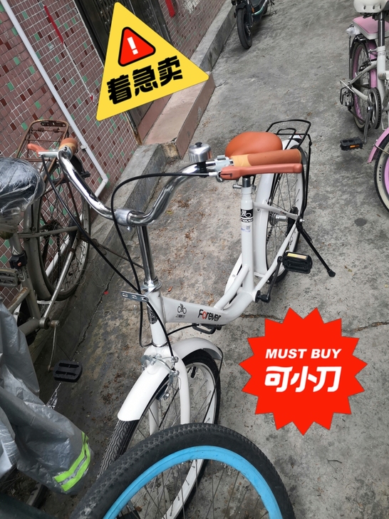 永久牌自行车，实物照片，98新，在坪地附近...