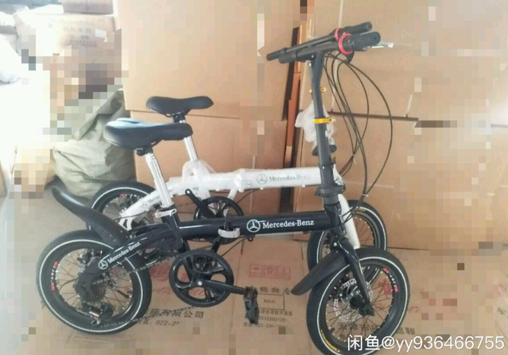 奔驰20寸折叠自行车成人男女式变速折叠单车...