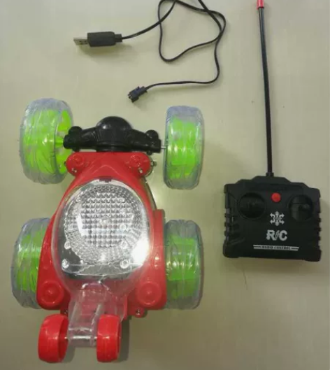 遥控特技车翻滚越野车男孩玩具车遥控赛车可充...