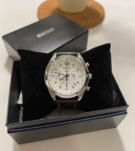 SEIKO精工手表男士石英表SSB095P...