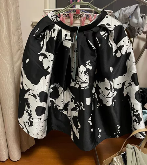 优雅半身裙大码A字裙 复古蓬篷裙显瘦 全款...