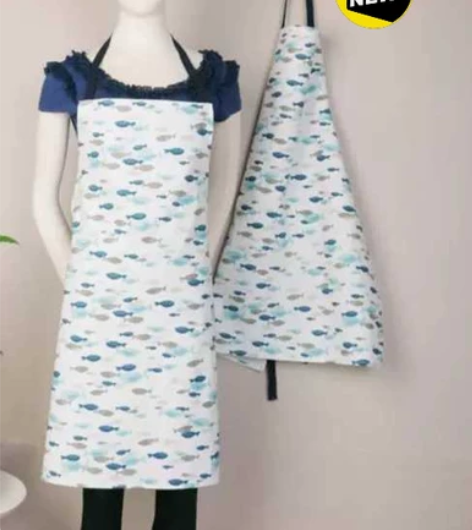 清仓处理出口德国北欧风宜家风格印花围裙 原...