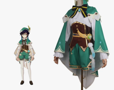 【特惠价】原神cos服 温迪从头到脚包道具...