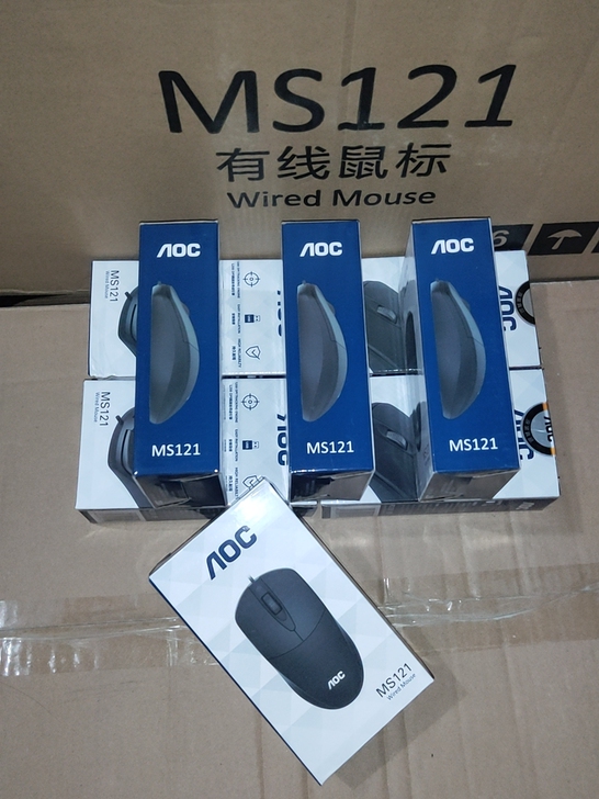 全新aoc ms121有线鼠标笔记本电脑U...