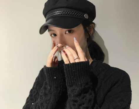 日系羊毛呢平顶帽子秋冬复古礼帽英伦贝雷女帽...