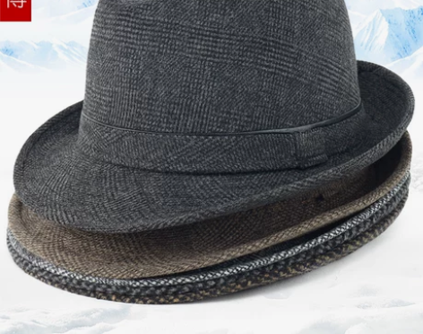 男士礼帽中老年人帽子男冬季保暖爸爸爷加厚