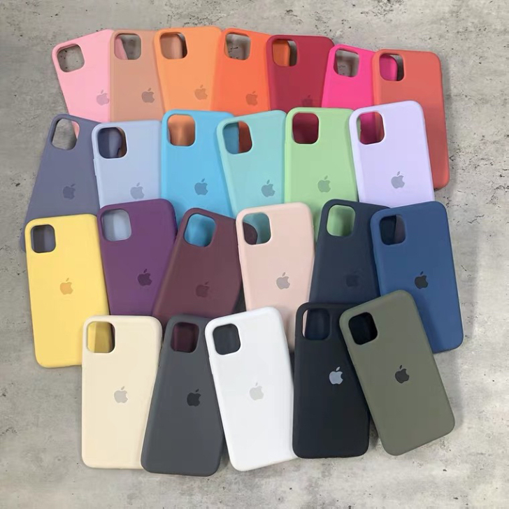 ins超火新款奶黄色苹果11手机壳液态硅胶...