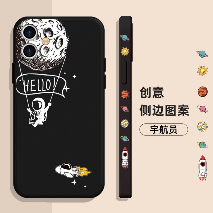 适用iphone12宇航员液态11手机壳7...