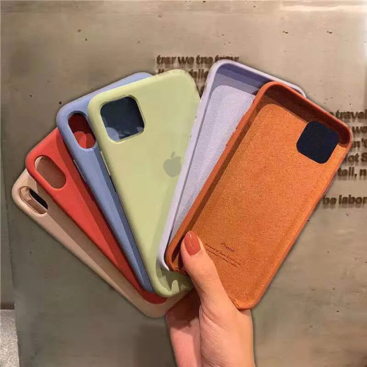 包邮 苹果11液态12硅胶78Plus手机...