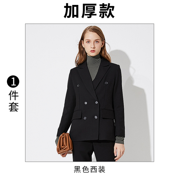 灰色西装套装女时尚高端商务正装公务员面试职...