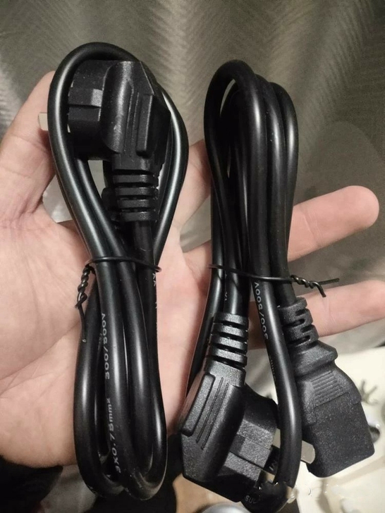 电脑电源线台式三芯显示器主机机箱电源线品字...