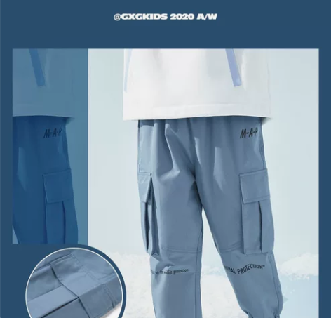 gxgkids童装男童工装裤子秋冬季新款装...