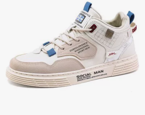 【原版高品质】休闲鞋男超纤皮韩版时尚板鞋2...