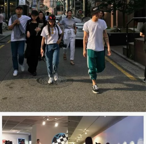 欧美潮牌男女同款复古三条杠紫色弹力小脚休闲...