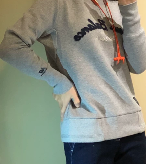 新百伦修身款灰色卫衣 早年间出的款现无货 ...