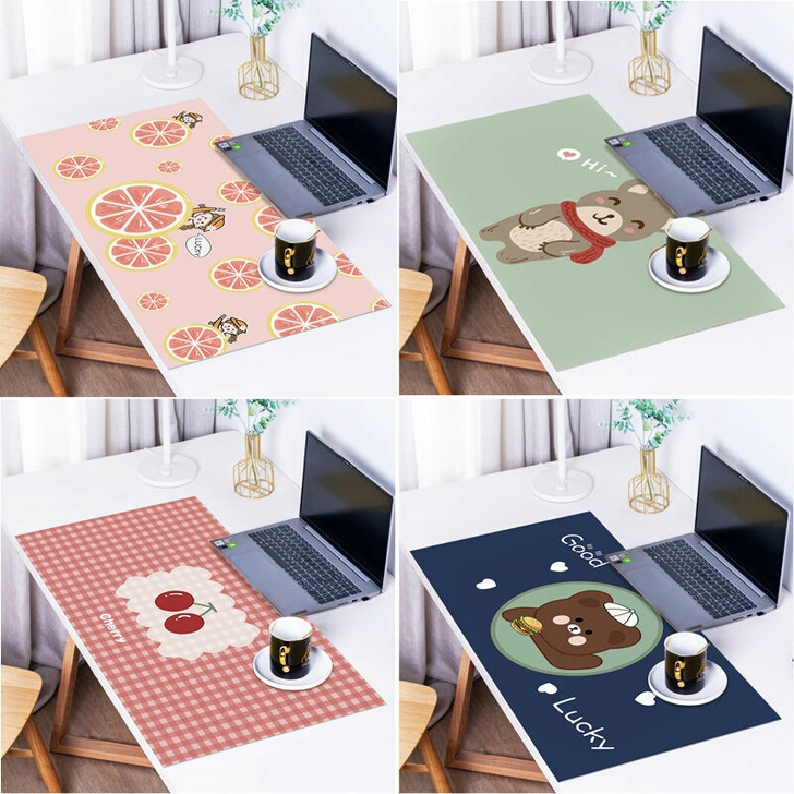 鼠标垫少女心大号加厚超大笔记本电脑可爱in...