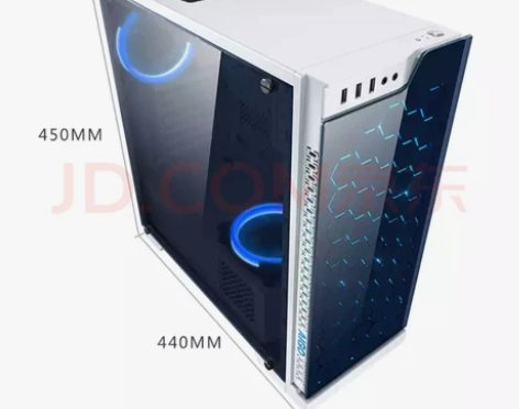 爱国者（aigo）炫影白色 电脑机箱（双面...