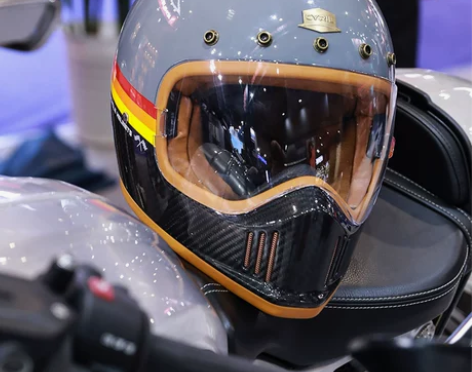 CYRIL赛罗碳纤维头盔摩托车复古头盔四季男女夏季机车街超轻...