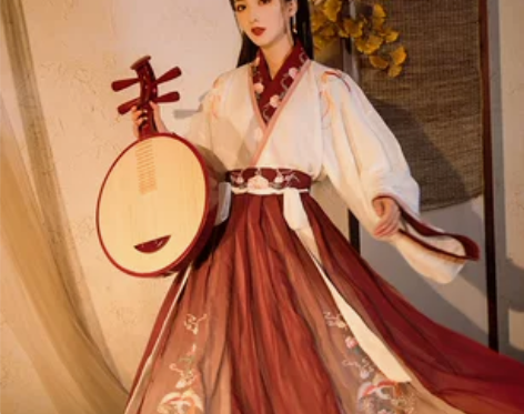 缪娜苏汉服女正品三件套中国风白菜晋制齐腰交...