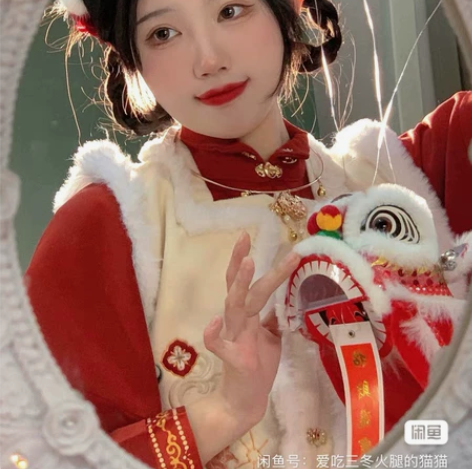 【出】素羽华裳原创马马虎虎新年汉服女明制比...