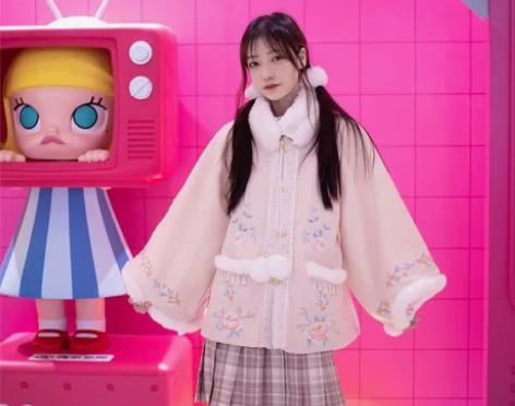 五五年原创汉服女 其乐绒绒的下裙jk L码...