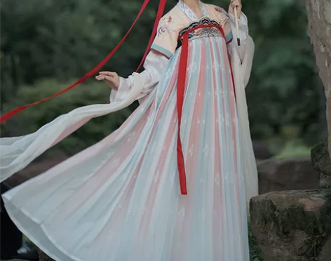 仙楚姬原创汉服女【浮笙】齐胸襦裙三件套六米...