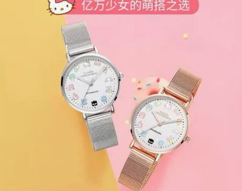 正港ZGOx凯蒂猫手表女款ins小众设计初...