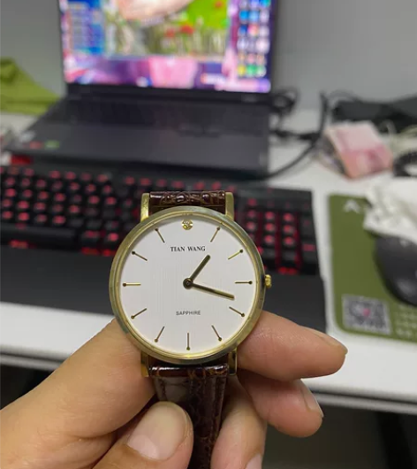 天王手表自用款 皮带有些氧化 表没拆过 没...