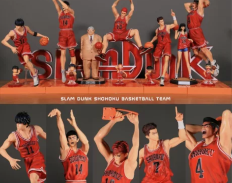 手办灌篮高手超大湘北五虎樱木花道流川枫三井...