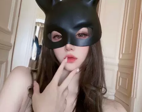 兔子面具万圣节女黑色夜店酒吧兔女郎面罩猫情...
