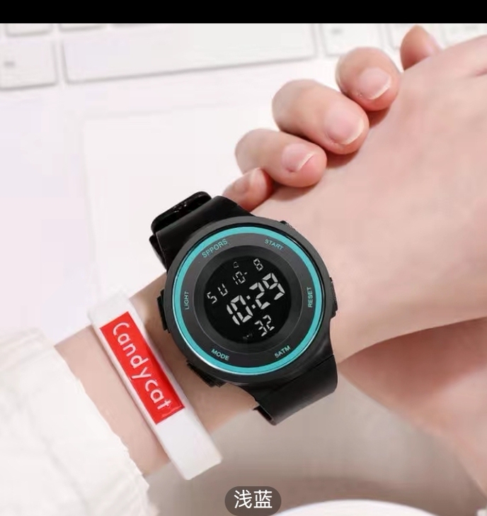手表男学生韩版炫酷潮流初高中生防水夜光闹钟...