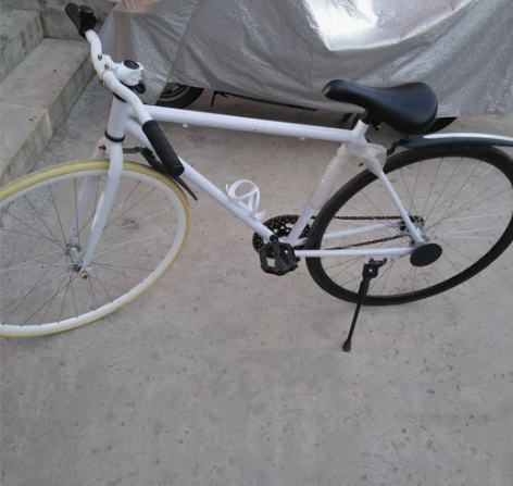 公路自行车死飞，实心胎免打气免维护，不会扎...