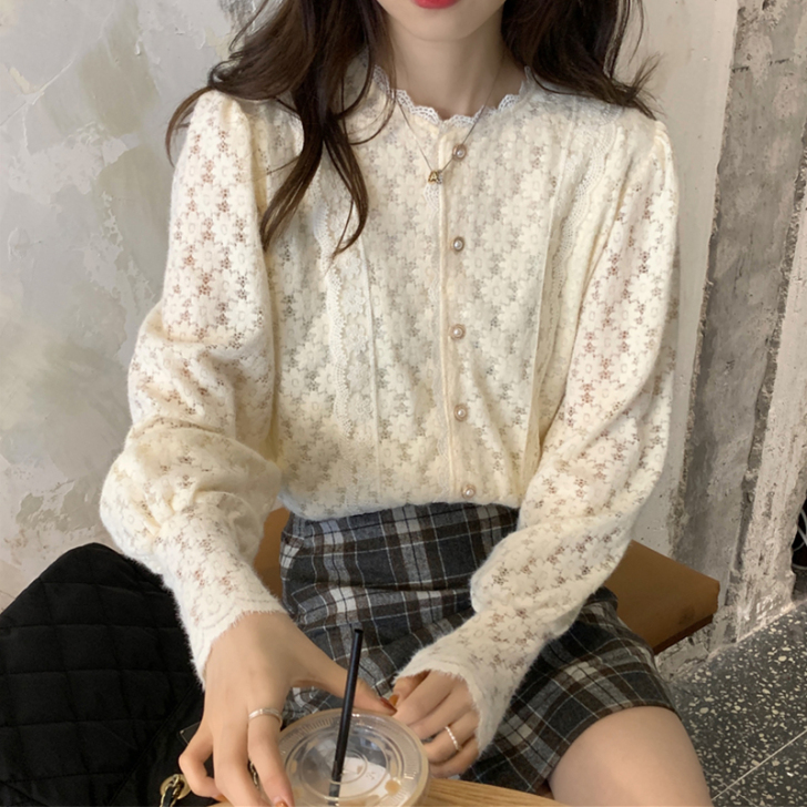 蕾丝雪纺衫 L（100$$##$$120斤）