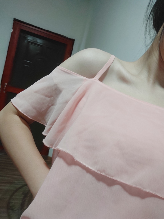 chic荷叶边雪纺衫女2021韩版洋气宽松...