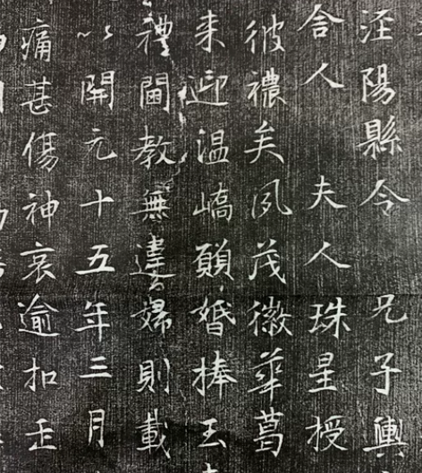 唐洪兰墓志拓片，全称大唐前周南城县主薄孙君...