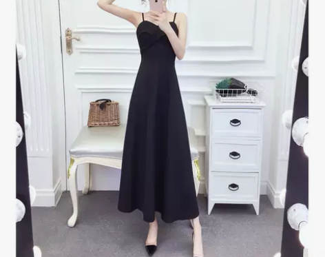 法式初恋裙2022夏季新款时尚气质网红吊带...