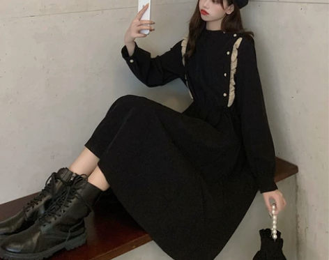 大码女装灯芯绒裙子2022秋冬胖mm法式小...