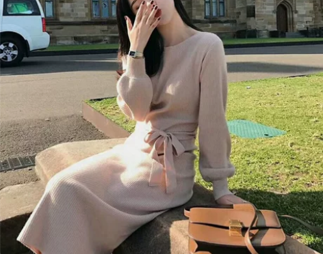 ?高冷范女装成熟气质早秋法式茶歇港味复古长...