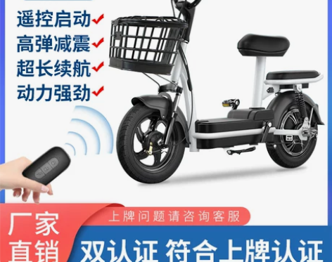 新国标电动自行车亲子成人电瓶车男女小型轻