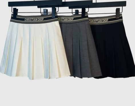 百褶裙 百褶裙短裙女2022春秋新款高腰显...