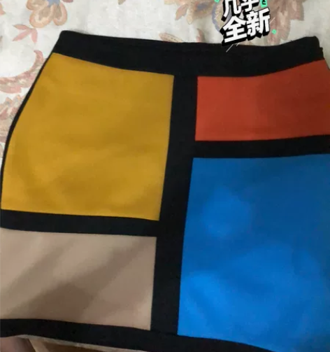 vero moda专柜拼色修身性感3122...
