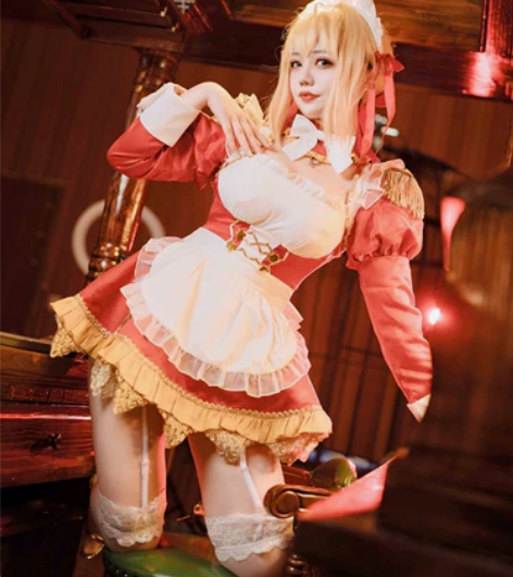 尼禄女仆cos 悠窝窝uwowo fgo ...