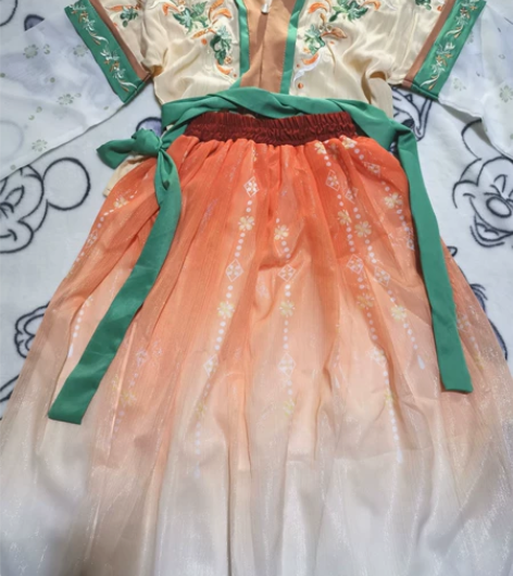 全新女童汉服两件套中国风公主裙春秋童装儿童...