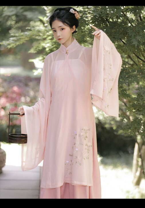 倚梦阁拾花记汉服女原创明制立领夏季汉服全套...