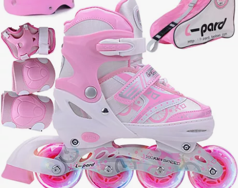 【狂欢价】捷豹溜冰鞋儿童 轮滑鞋滑冰鞋旱冰...