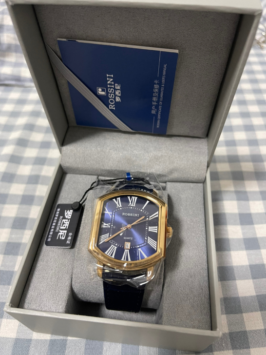 罗西尼蓝爵系列专柜同款时尚潮流皮带方形情侣...