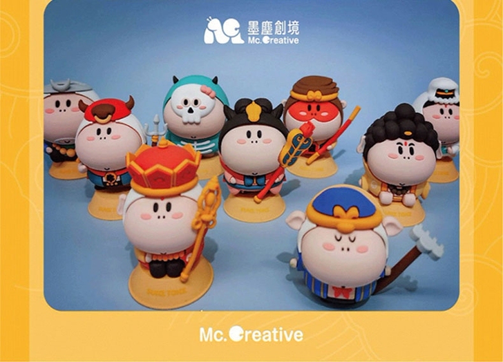 墨尘创境的三尺童子，西游款全套盲盒，九个一...